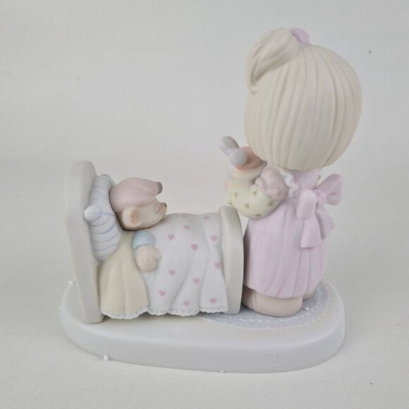 Precious Moments 100102 Make Me A Blessing Forever Porcelain Figurine Vintage - Picture 4 of 6